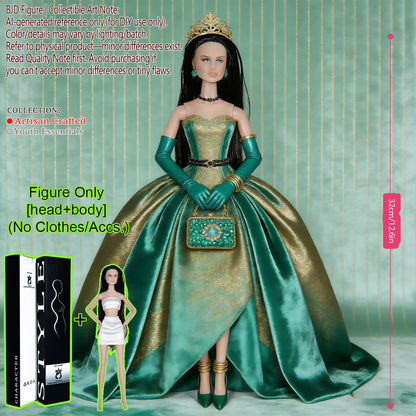 1/6 Scale 12Inch BJD MJD Supermodel Doll 12 Joint Posable Fashion Figure Smooth Skin Texture Display No Clothes