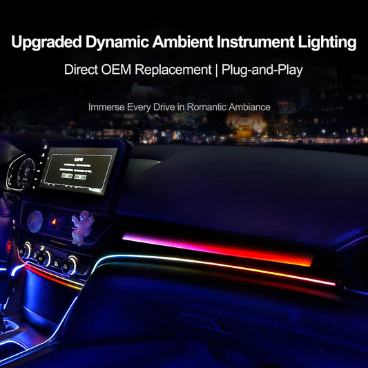 EZoneTronics Custom Ambient Lighting Kit for 2018–2022 Honda Accord. 1:1 OEM, Vehicle-Specific Fit,App & Button Control.