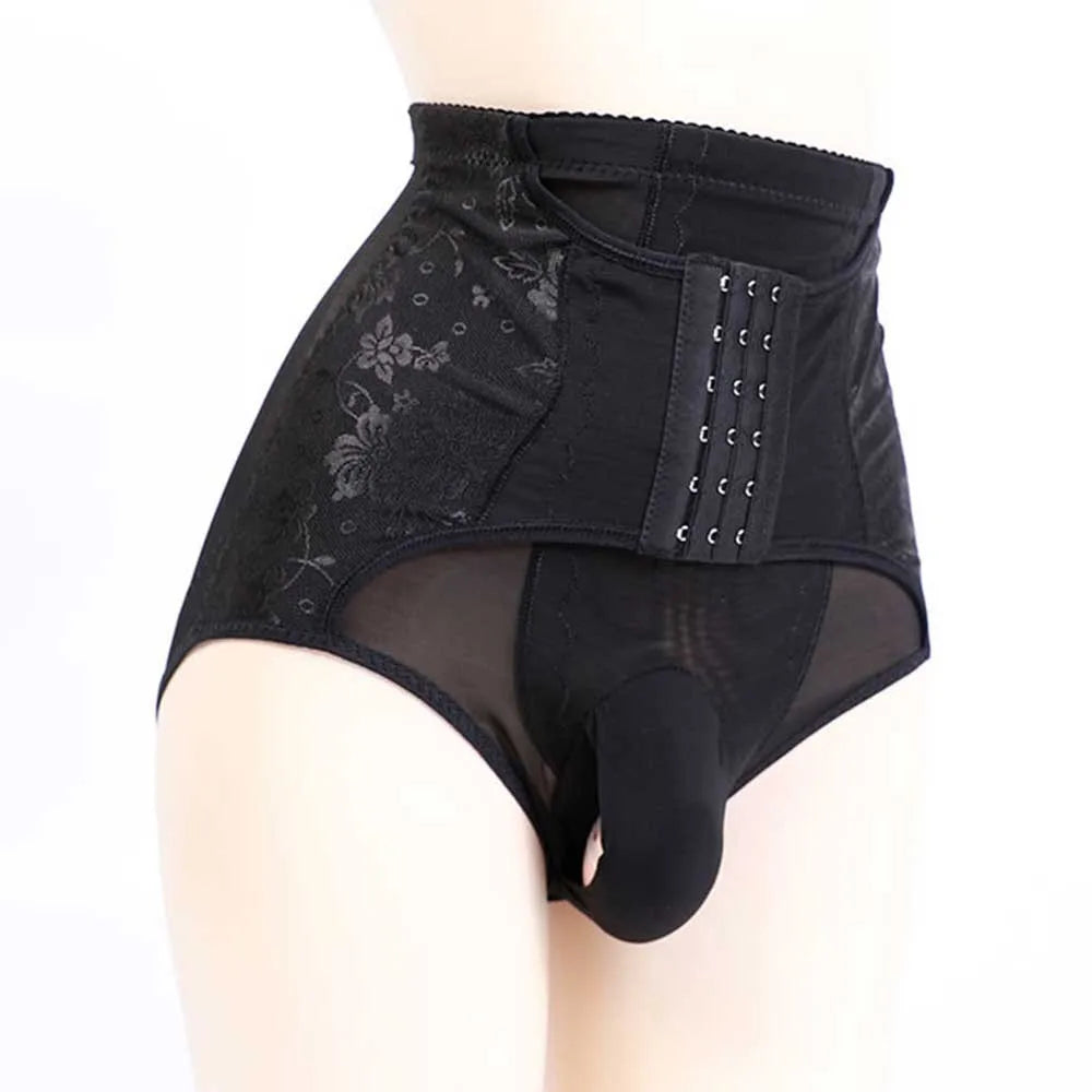 Men's Breathable Body Shapers Panties Elastic High Waist Butt Lifter Underwear Sexy Male Shaping Briefs Underpants