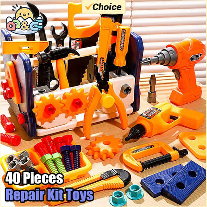 Kids Repair Tool Kit Toys Play House Screw Disassemble Pretend Play Screwdriver Handmade Educational Children Toys for Boys Gift