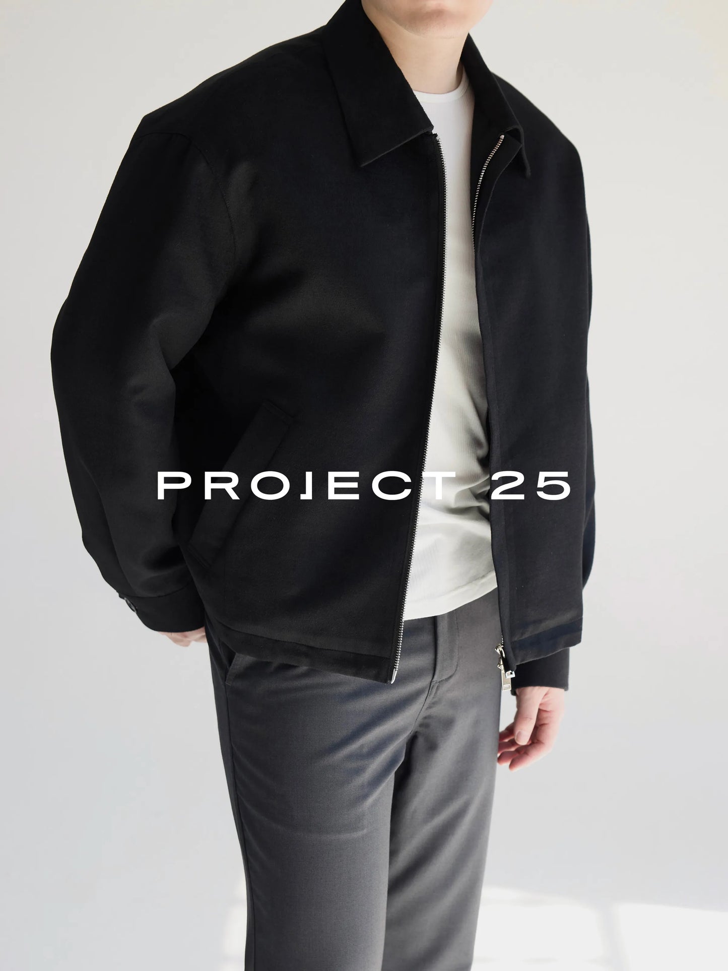 PROJECT 25 Men's Imported Wool Modal Blend Lapel Jacket Casual Commute Short Wide Fit Old Money Style Fall Winter Outerwear