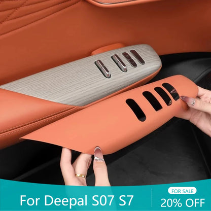 Car Window Control Button Cover Window Switch Panel Trim Sticker  Interior Accessories 2023 2024 2025 for LHD for Deepal S07 S7