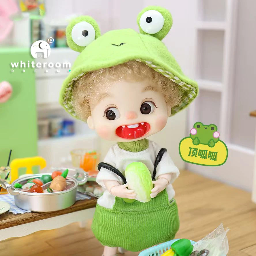 Ob11 Bjd Doll Dolls For Girl 14cm Halloween Collectible Limited Edition Dress Bloody Makeup Cute Christmas Gift Pig Boy Magician