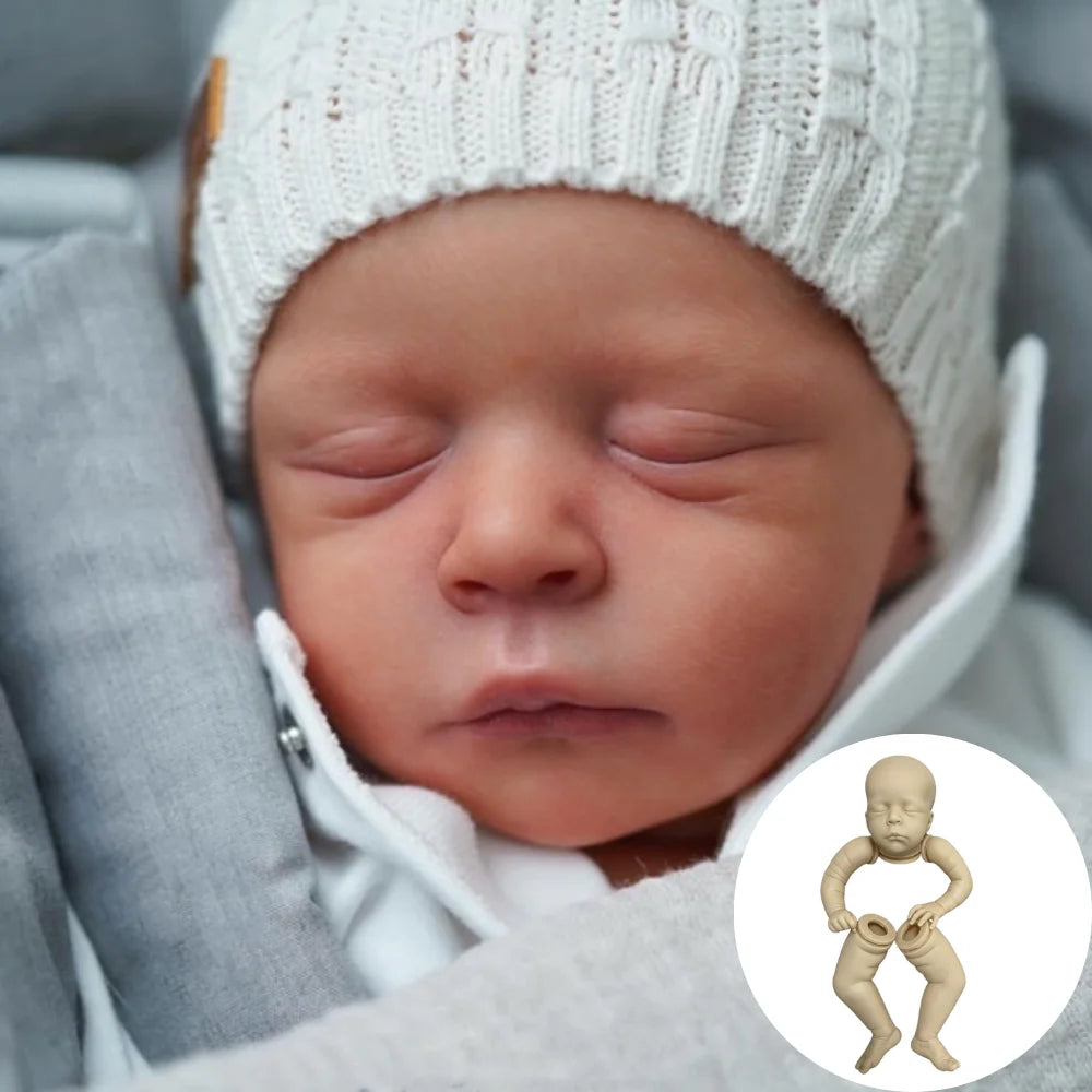 New 20 Inches Bebe Reborn Baby Jude Kit Blank Unpainted Unfinished Molds Vinyl Parts Reborn Baby Kit