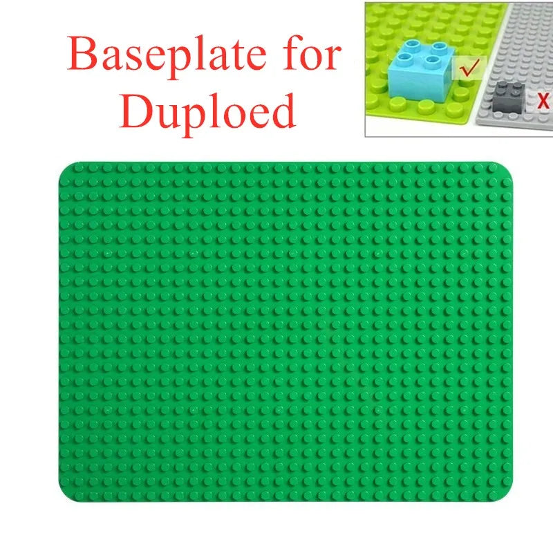 24*32 Dots Big Bricks Base Plate, Big Size Baseplate Building Blocks Floor Toys, DIY Wall Duploed Christmas Easter Gift Toy
