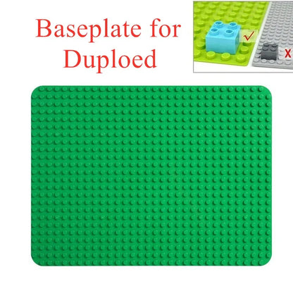 24*32 Dots Big Bricks Base Plate, Big Size Baseplate Building Blocks Floor Toys, DIY Wall Duploed Christmas Easter Gift Toy