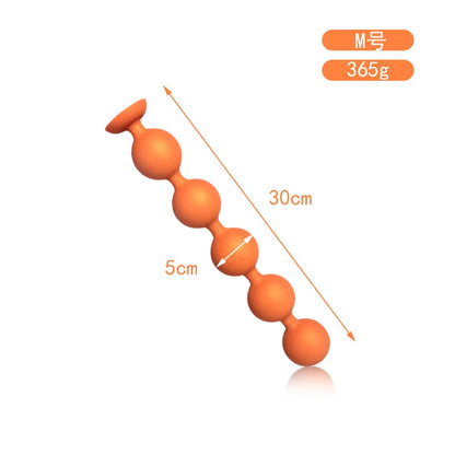 Huge Anal Plug 9cm Anal Beads 100% Liquid Silicone Soft Anal Balls Big Buttplug Prostate Massager Adult Sex Toys For Men