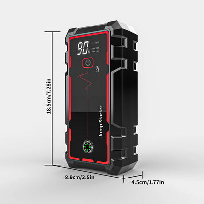 12V Portable Jump Starter Car 5000A Battery Car Starter Self-driving Flame Off and Electric TreasureFor 8-10L Petrol Diesel Car