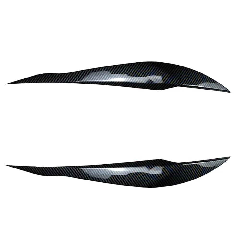 2pcs Car Headlight Eye Lid Covers ABS Carbon Headlight Lamp Eyebrows Trim Stickers for BMW 3 Series F30 F31 318i 320i 2012-2018
