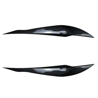 2pcs Car Headlight Eye Lid Covers ABS Carbon Headlight Lamp Eyebrows Trim Stickers for BMW 3 Series F30 F31 318i 320i 2012-2018