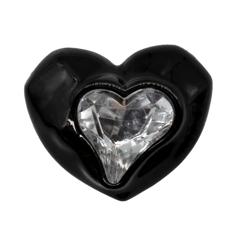 1PCS Black Fashion Acrylic Shoe Charms Accessories Pins for Women Men Clog Decorations Flowers Bow Bag Acrylic Shoe Buckles