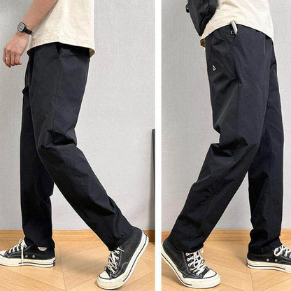 Men's Conical Cargo Pants Spring Autumn Straight Leg Casual Trousers Outdoor Waterproof Sports Hiking Mountain Climbing Pants