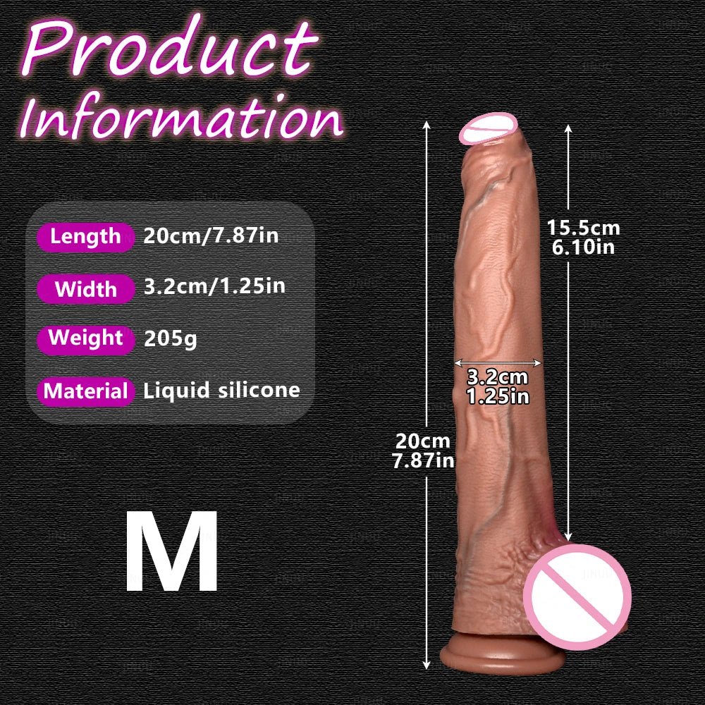 Realistic 5 Sizes Big Dildo Silicone Suction Cup Huge Penis Couples Masturbation Soft Cock Woman Man Anal Adult Sex Toy