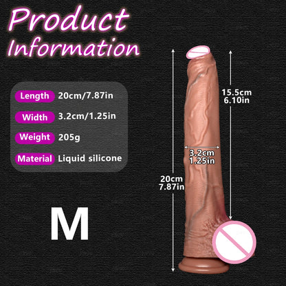 Realistic 5 Sizes Big Dildo Silicone Suction Cup Huge Penis Couples Masturbation Soft Cock Woman Man Anal Adult Sex Toy