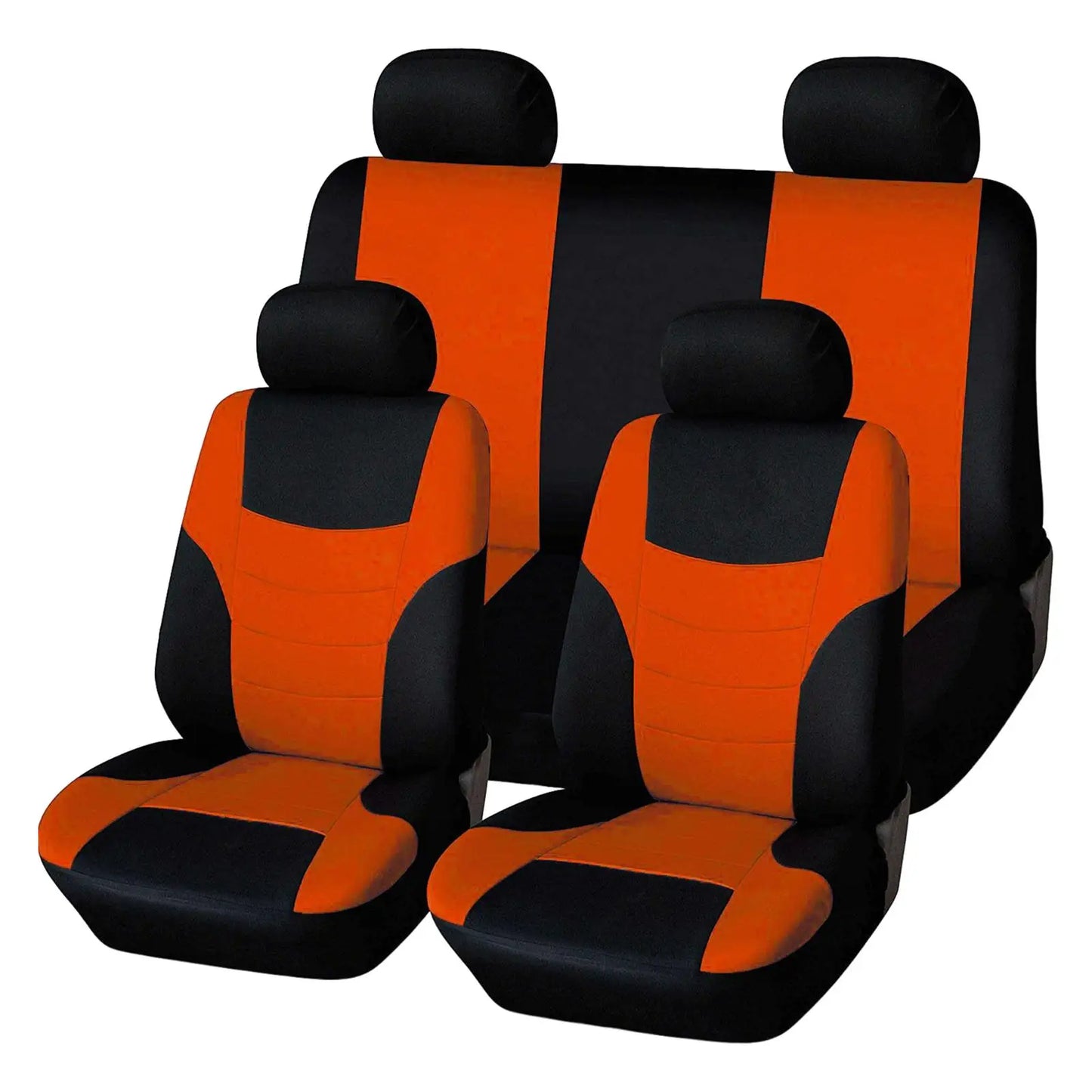 8Pcs Car Seat Covers Front Rear Headrest Protector Comfortable Fashion Seat Cover Protectors for Car SUV All Seasons Auto Parts