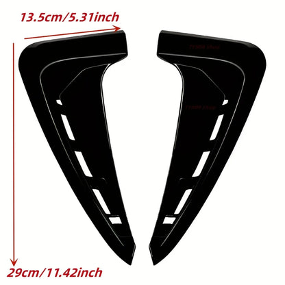 Pair For BMW X5 F15 M Sport 2014-2018 ABS Glossy Black/Carbon Look Car Shark Gill Side Wing Fender Vent Sticker Car Accessories