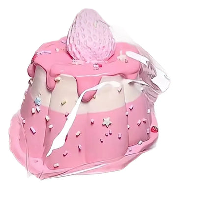Cream Strawberry Big Pudding Silicone Stress Relief Toy, Slow Rebound Cute Squishy, Stress Reliever for Students