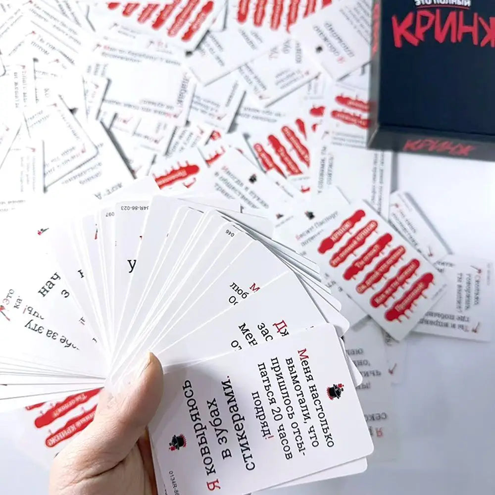 Кринж Funny Social Awkward Moments Card Game for Parties Multiplayer Tabletop Entertainment Board Games Juegos De Mesa