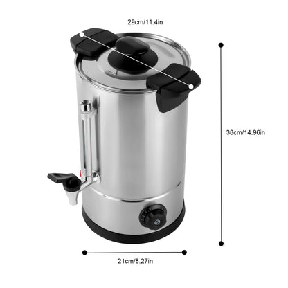 5L Stainless Steel Coffee Urn 1kw Electric Coffee Maker Adjustable Temperature Hot Water Urn for Tea Hot Chocolate Coffee