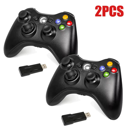 Wireless Gamepad Controller 2.4GHz ,Dual-Vibration Turbo Function ,For Xbox 360/360 Slim/Pc Game Controller Joystick