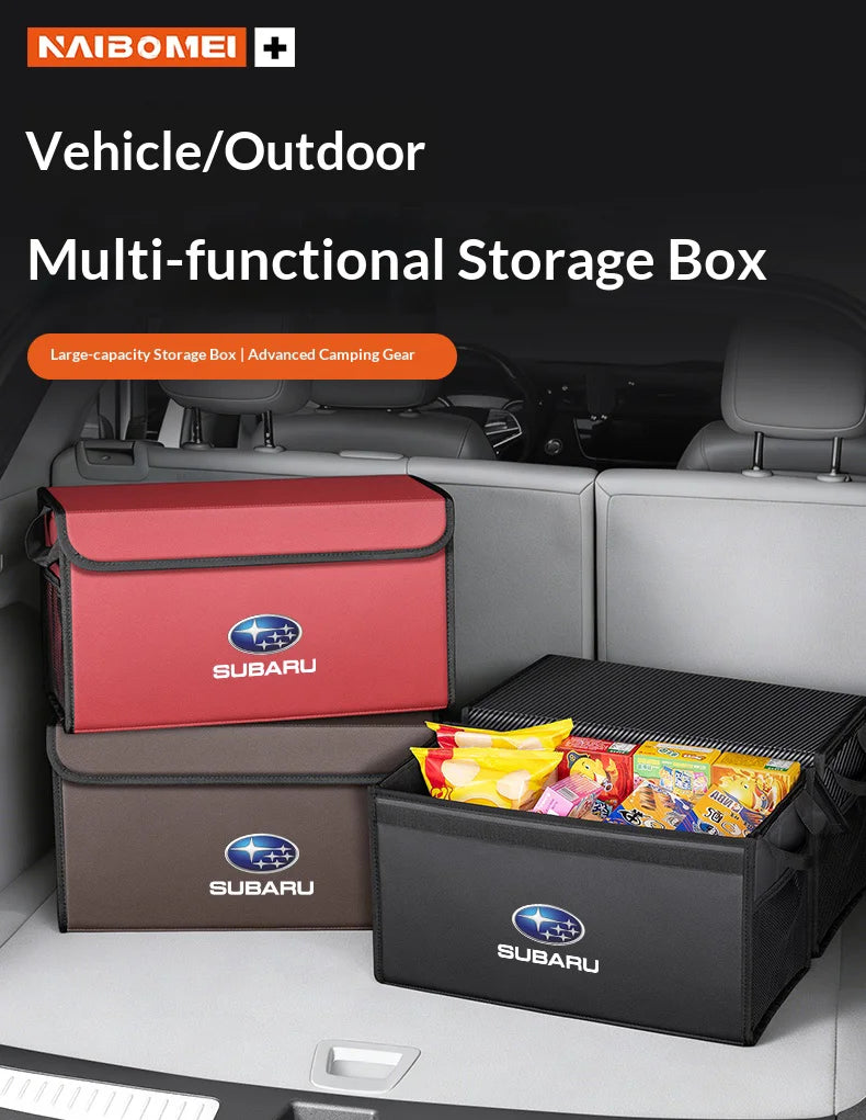 Car Trunk Foldable Storage Box Large-Capacity Stowing Tidying Bag For Subaru Ascent BRZ Forester Impreza Legacy Outback WRX VX