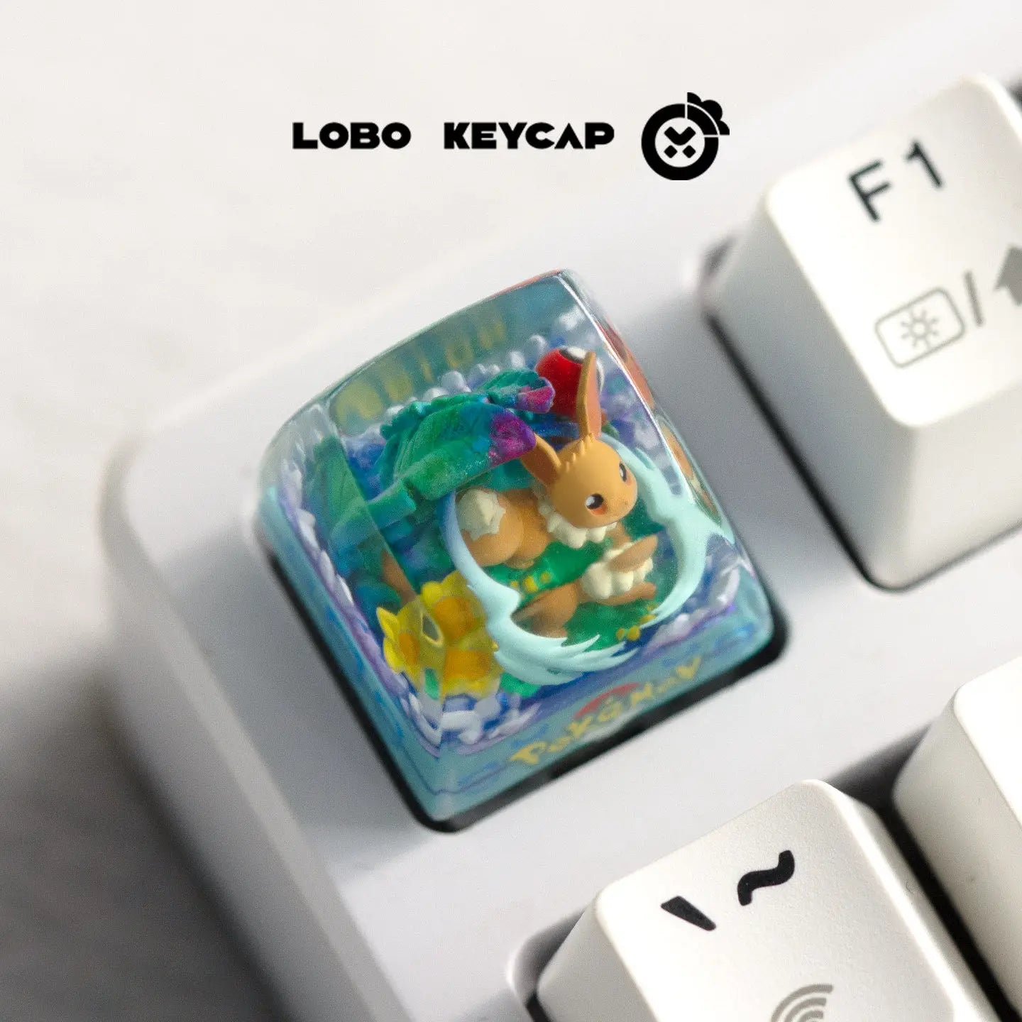 Pokemon Pikachu Transparent Esc Keycap Keyboard Accessories Anime Cute Resin Shrink Drip Glue handmade Keycaps Anime Fans Gift