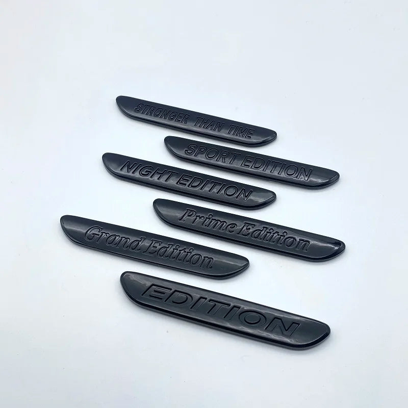 Glossy Black NIGHT EDITION Grand Edition Prime Edition 3D Letters Emblem Car Trunk Logo Sticker Accessories For C300 GLA CLA
