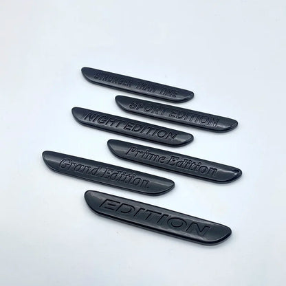Glossy Black NIGHT EDITION Grand Edition Prime Edition 3D Letters Emblem Car Trunk Logo Sticker Accessories For C300 GLA CLA
