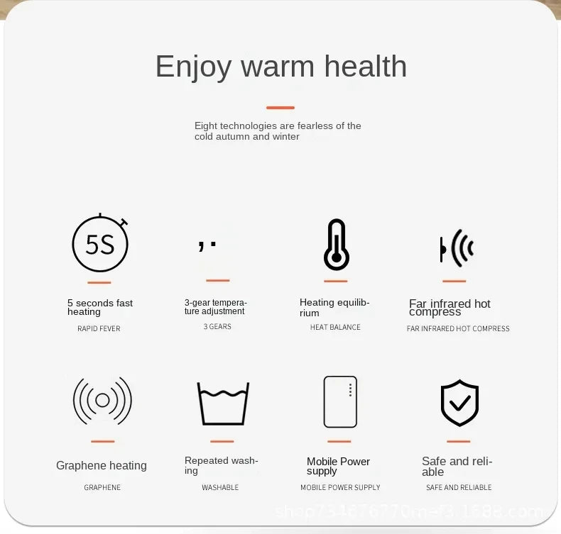 Adjustable Temperature Graphene Seat Cushion Car Winter Plush Seat Cushion 12V Universal Warm USB Electric Heating Seat Cushion