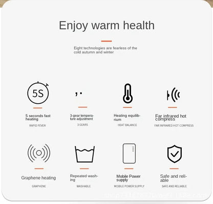Adjustable Temperature Graphene Seat Cushion Car Winter Plush Seat Cushion 12V Universal Warm USB Electric Heating Seat Cushion