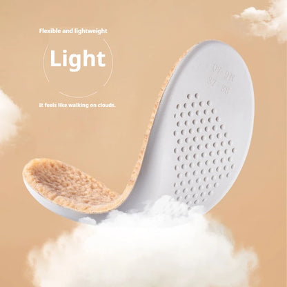 1/5/10Pair Cotton Shoes Winter Warmth Insoles Latex Lambswool Insole Soft Shoe Sole Thick Plush Comfortable Shoe Pads