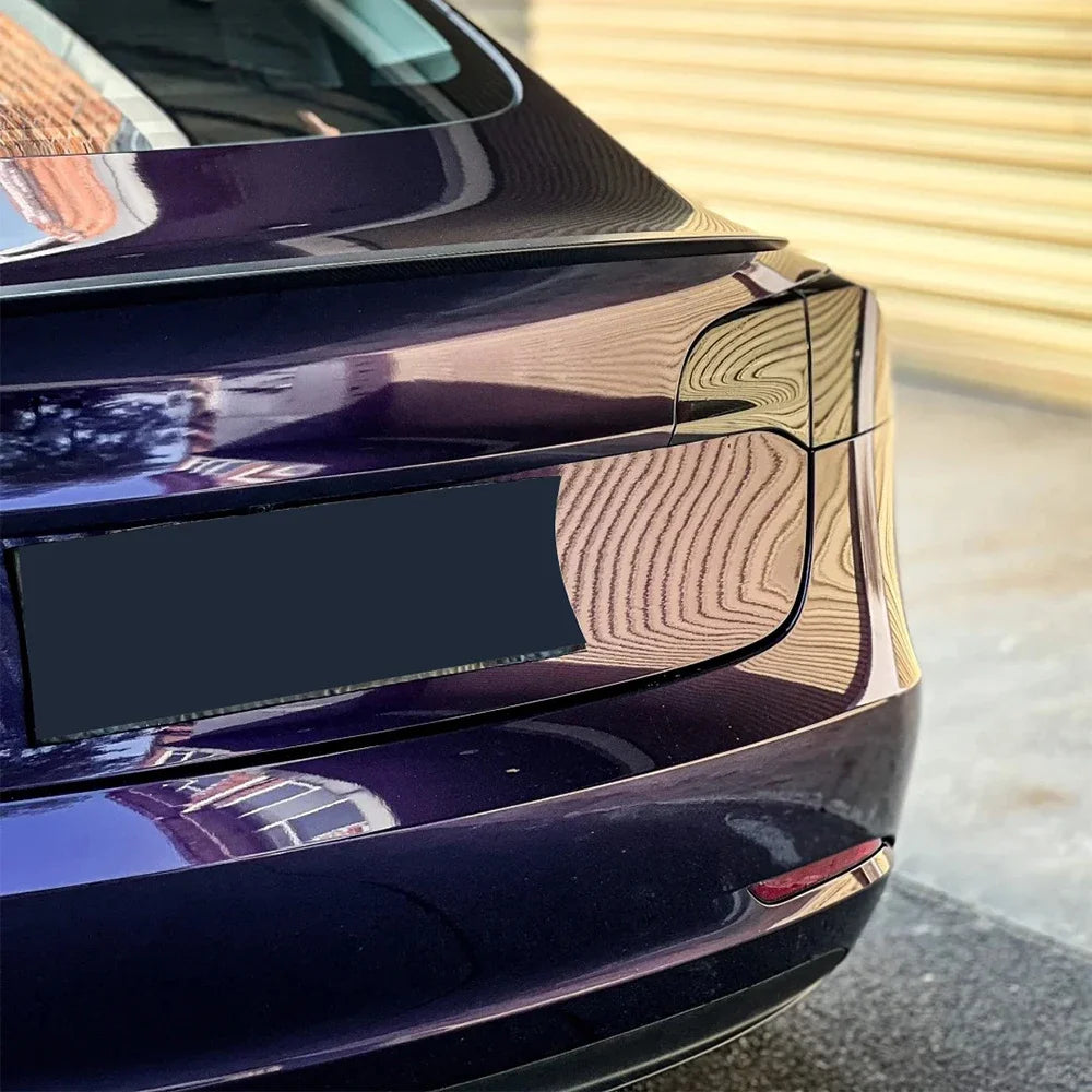 Metallic Midnight Purple Car Sticker Color Change Vinyl Film PET Bubble Free Wrapping Car Accessories Auto Self Adhesive Decals
