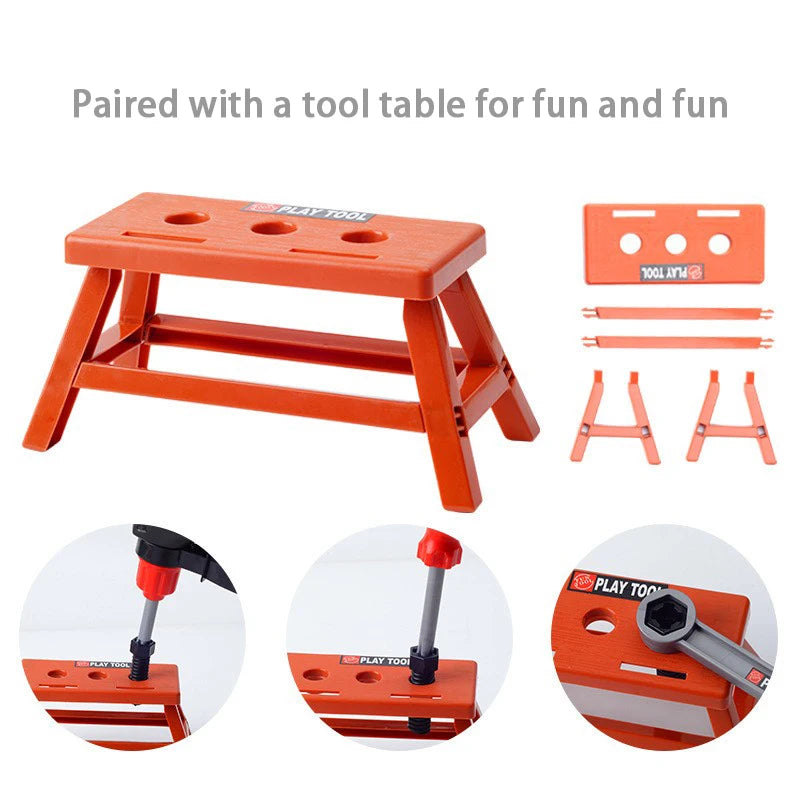 DIY Pretend Play Toy Simulation Repair Tools Set Electric Drill Screwdriver Tool Repair Toolbox Educational Toys For Children