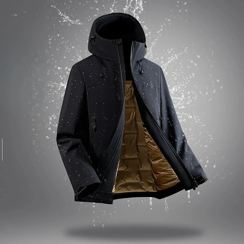 2025 New White Duck Down Men's Waterproof Windproof Warm Down Jacket 2025 Winter Jacket Casual Thick High-quality Clothing