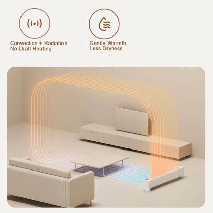 MIJIA Graphene Baseboard Heaters 2nd,Constant Temperature,5S Rapid Heating,2200W Timer Setting,CN Version With Adapter