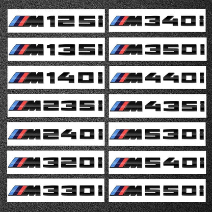 3D ABS Car Letters M Logo Sticker Rear Trunk Emblem Badge For BMW M125i M135i M140i M235i M240i M320i M330i M340i M350i M440i