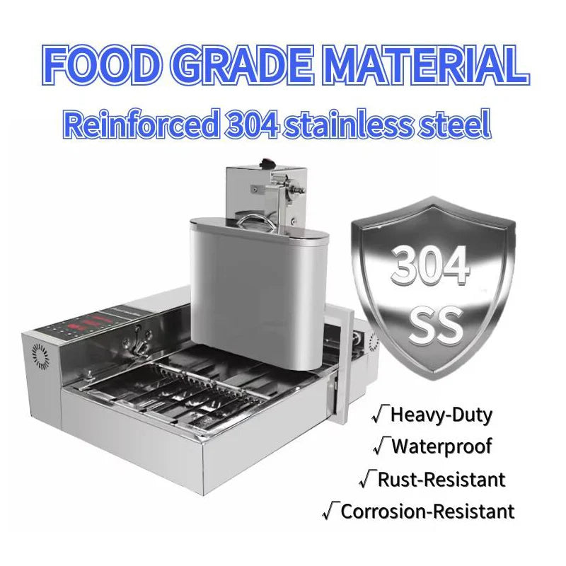 Factory Catering Equipment 4 Rows Mini Donut Making Machine 110V 220V Electric Automatic Mini Donut Fryer Machine Maker