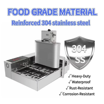 Factory Catering Equipment 4 Rows Mini Donut Making Machine 110V 220V Electric Automatic Mini Donut Fryer Machine Maker
