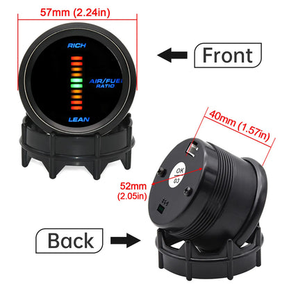 * 52MM Air Fuel Ratio Meter or With Narrowband O2 Oxygen Sensor LED Digital Gauge for Car Racing 12V