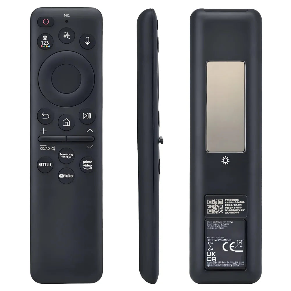 BN59-01480A Solar Voice Remote Control for Samsung TV Solar-Rechargeable Model
