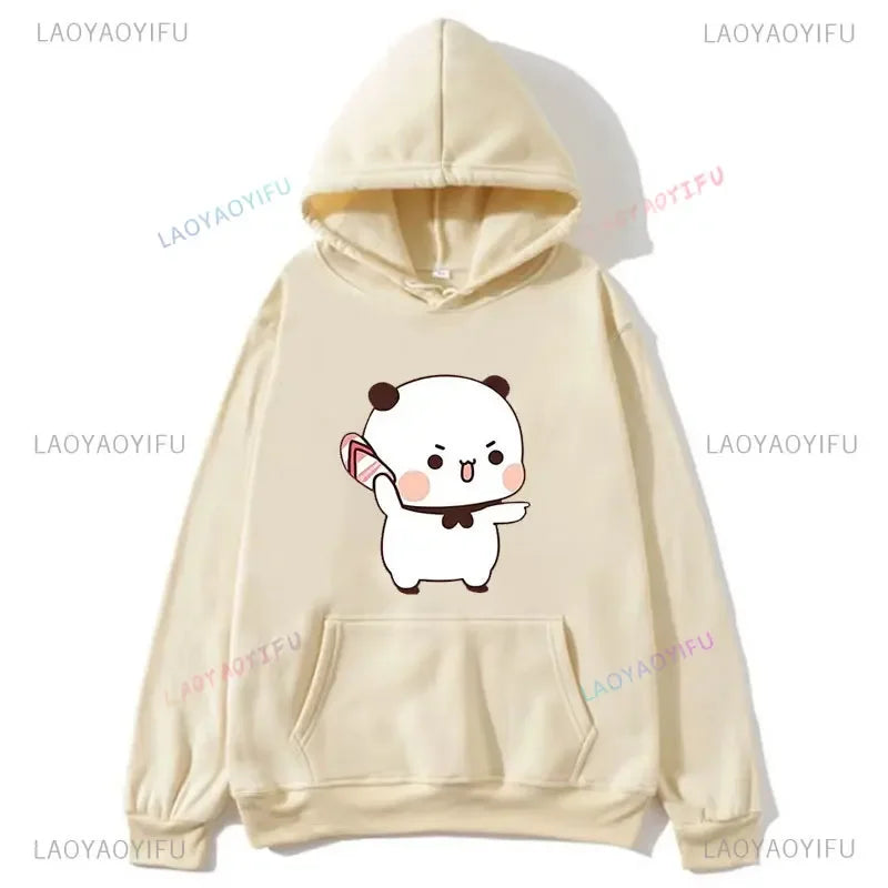 Couple Hoodies Bubu Dudu hoodie Sweatshirt Cartoon Kawaii Print Pullover Harajuku Men Women Sudaderas warm fleece hooded