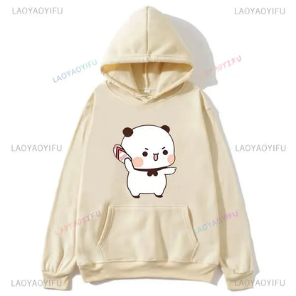 Couple Hoodies Bubu Dudu hoodie Sweatshirt Cartoon Kawaii Print Pullover Harajuku Men Women Sudaderas warm fleece hooded