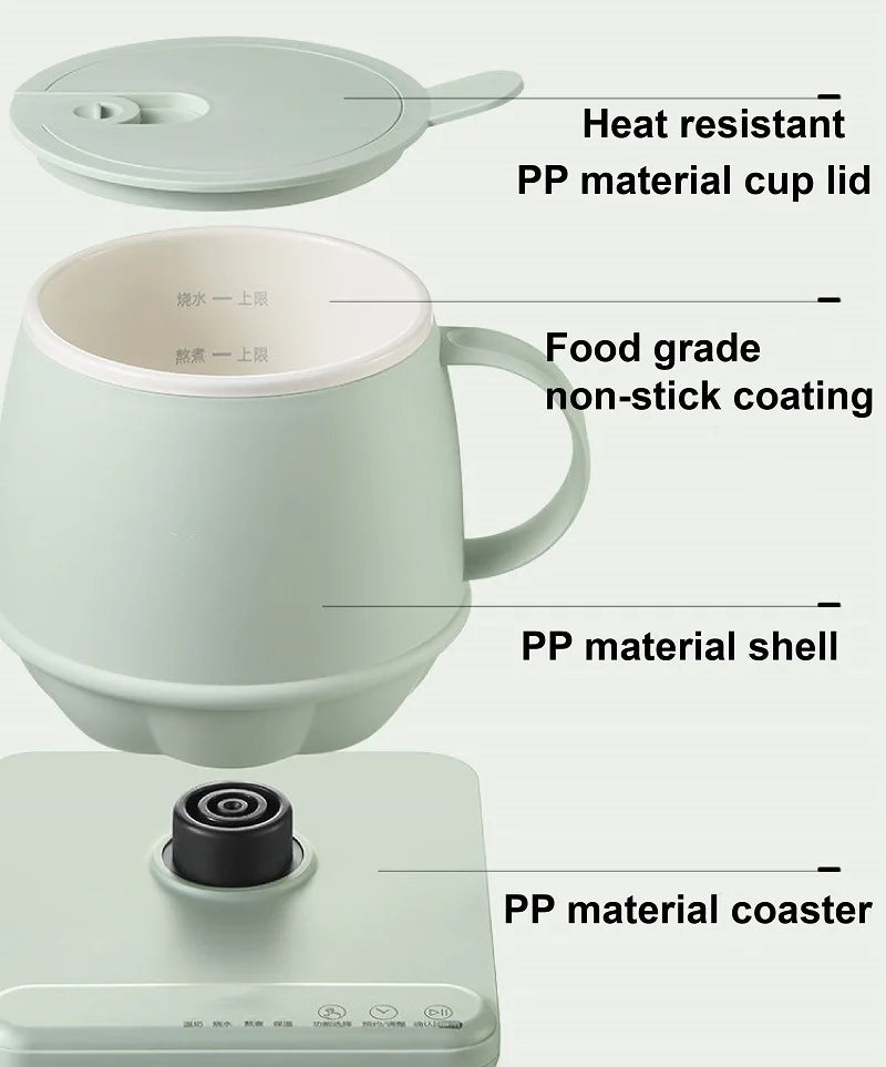 300W Smart Hot Milk Cup Office Mini Health Cup electric kettle Multi-function Home Breakfast Cup Fast Hot Milk Thermos Cup 300W