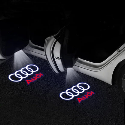2Pcs HD Car Door Car sticker Lamp Car Door Welcome Light For Audi Sline Q3 A5 A7 A3 Q5 Q7 A4L RS Quattro S3 S4 S6 S5 S7 S8