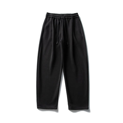 Mens Japanese Streetwear Joggers Straight Leg Solid Color Oversized Sweatpants Casual Loose Fit Sporty Pants Fashion Trousers