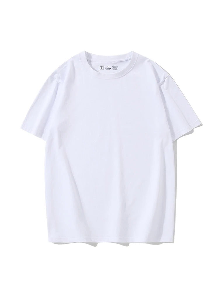 Simple White Oversize T-shirts For Women Cotton Summer Green T Shirts Women Short Sleeve Loose Blue T Shirt Women Yellow Top Tee