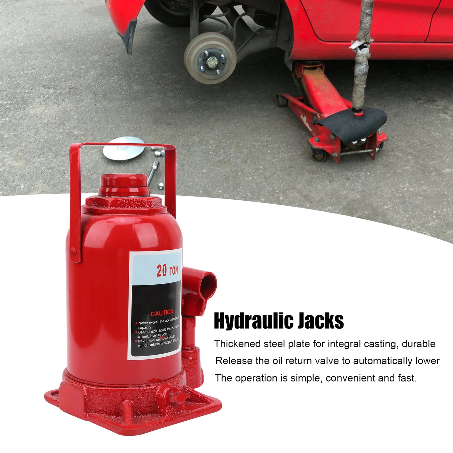 Hydraulic Bottle Jacks Hydraulic Bottle Jacks for Automotive Construction Industrial Agricultural 20 Ton Jacks Industrial Jacks