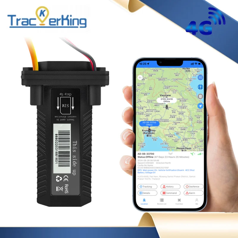 GPS Tracker ST-901 4G Vehicle Tracking Device Trackerking Waterproof Motorcycle Car GPS GSM SMS with Real Time Tracking