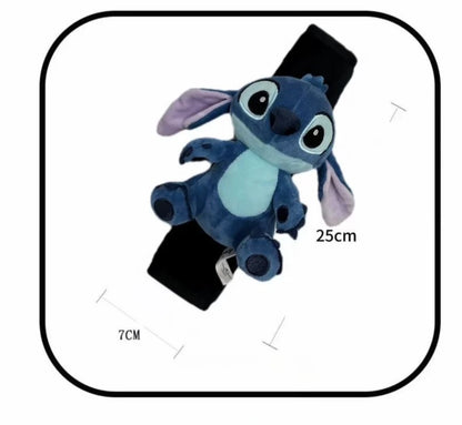 Stitch Car Seat Belt Cover Kawaii Car Accessories Interior Shoulder Cover Child Protective Wear-Resistant for Auto Safety Belts