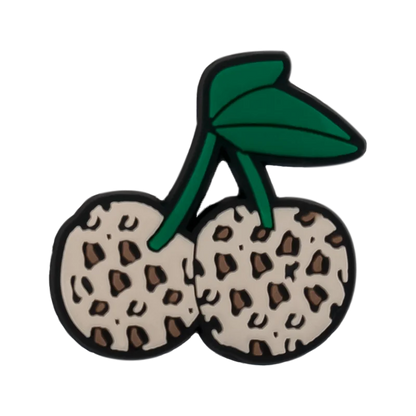 1/25pcs Leopard Print Shoe Charms for Hot Girl Women Shoe Decorations Pins Sandals Accessories Lipstick Heart Cherry Clog Buckle